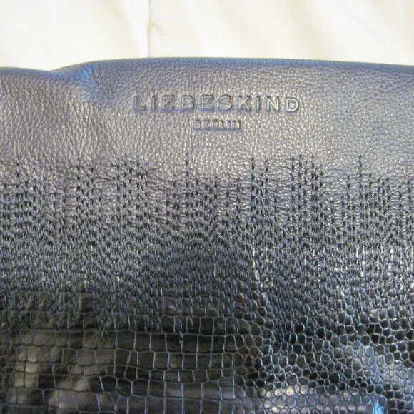 LIEBESKIND BERLIN - Nairobi Black Leather Shoulder Bag - Picture 4 of 8